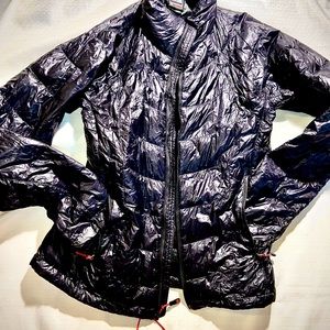 Midnight blue The North Face light shiny puffer jacket size S